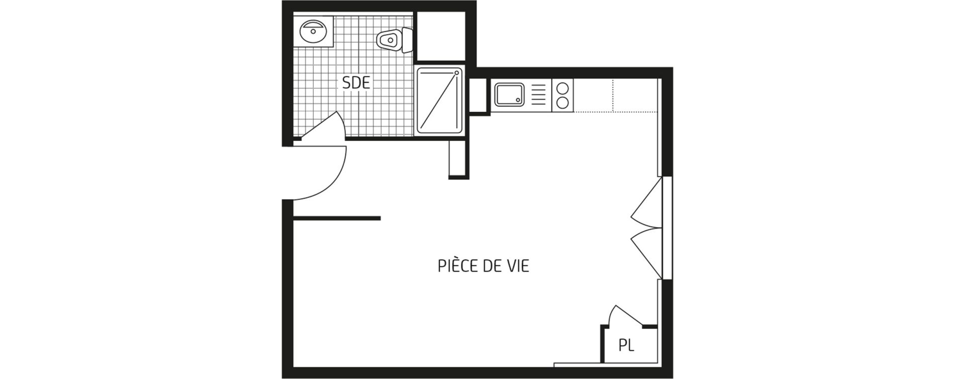 Appartement T1 bis de 30,95 m2 &agrave; &Eacute;tampes Centre