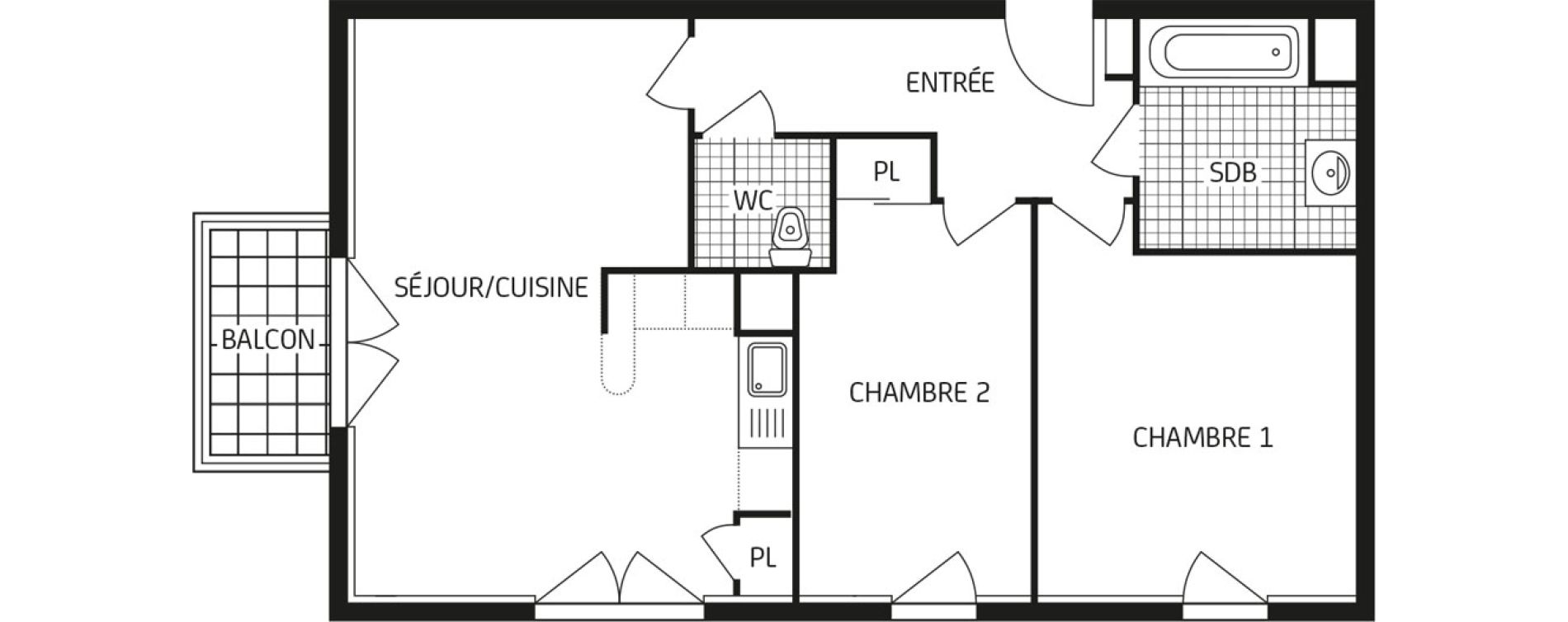 Appartement T3 de 58,91 m2 &agrave; &Eacute;tampes Centre