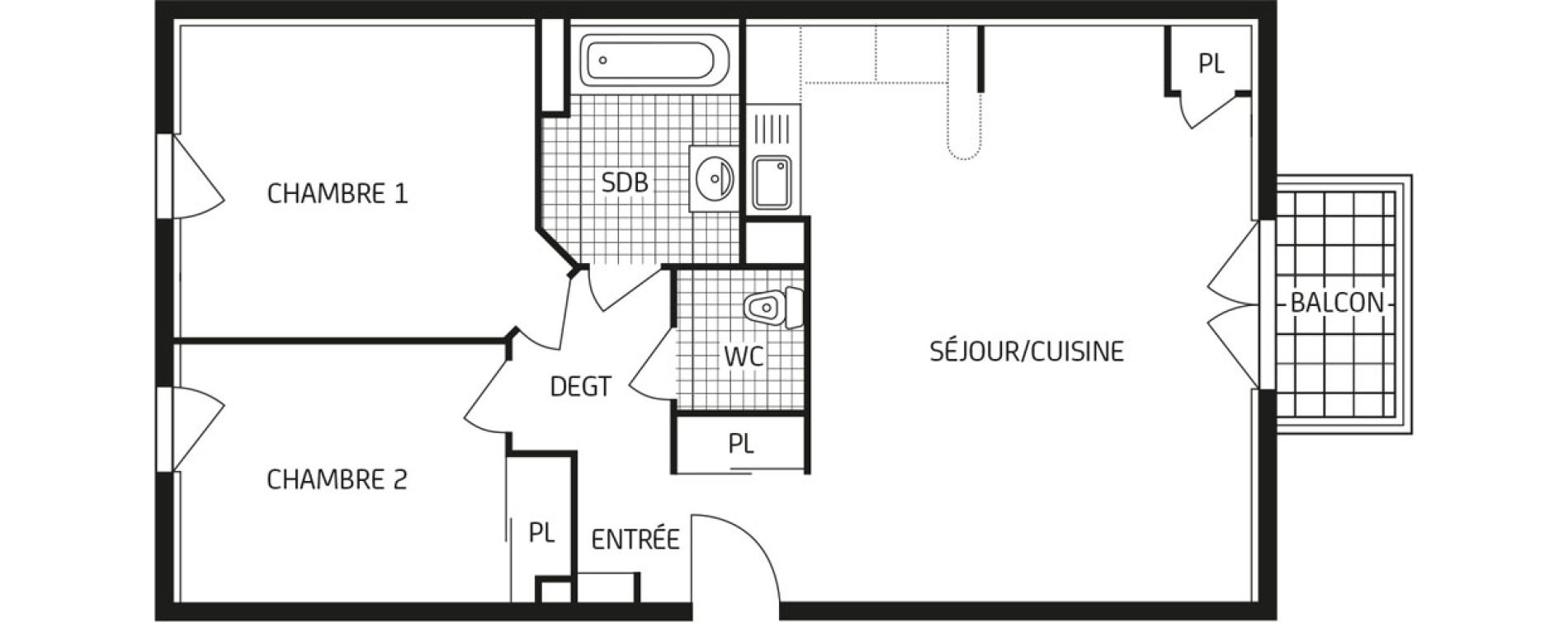 Appartement T3 de 63,09 m2 &agrave; &Eacute;tampes Centre