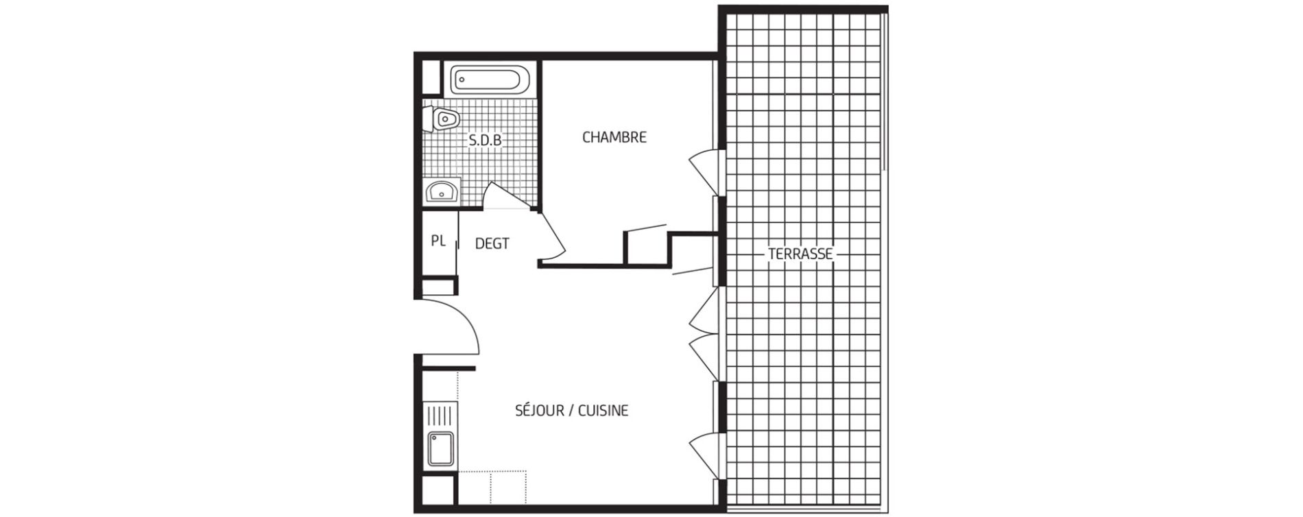 Appartement T2 de 41,90 m2 &agrave; &Eacute;tampes Centre