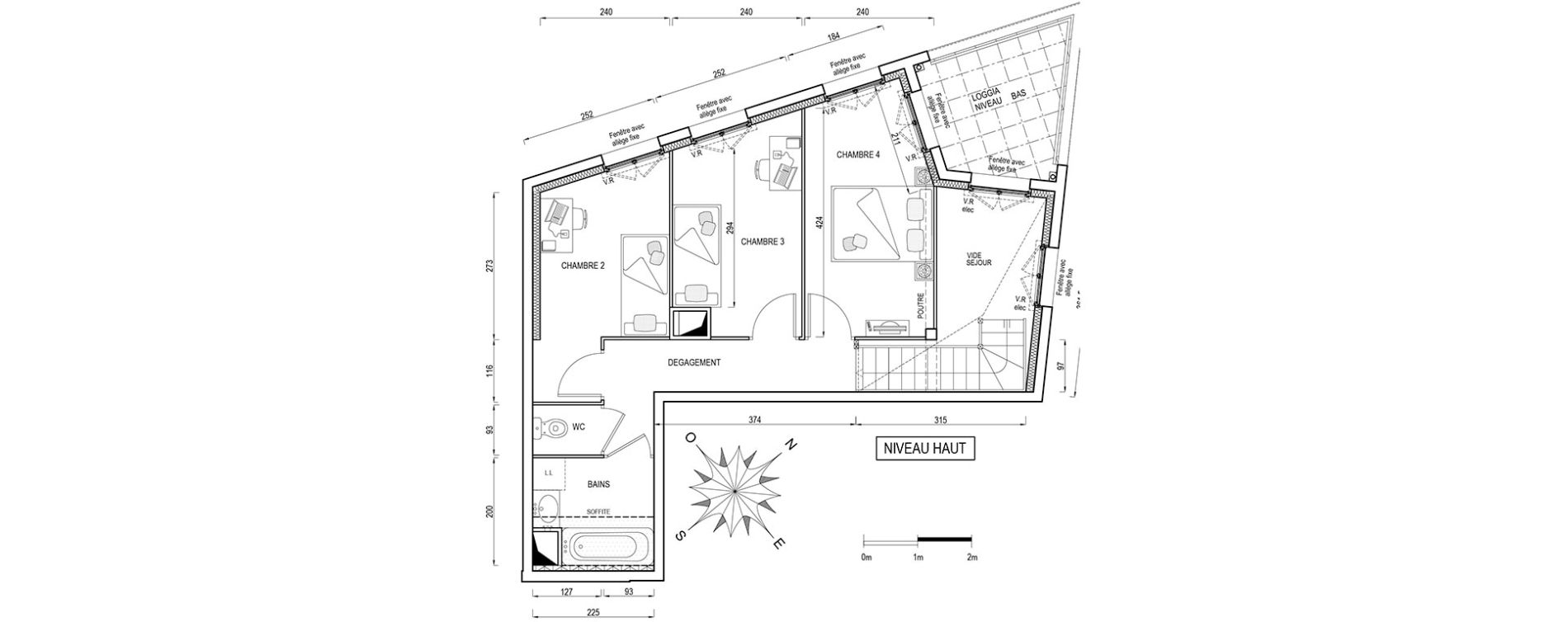 Duplex T5 de 90,70 m2 &agrave; &Eacute;vry Centre
