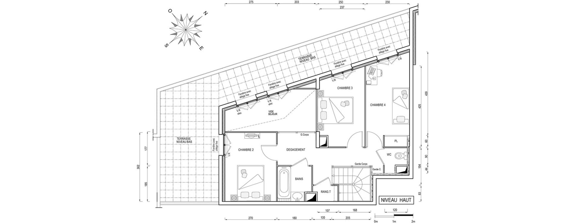 Duplex T5 de 95,50 m2 &agrave; &Eacute;vry Centre