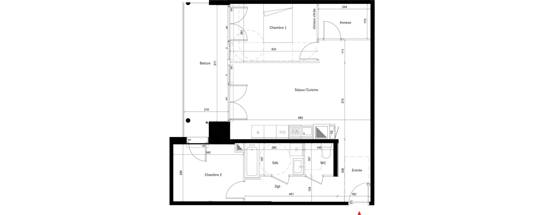 Appartement T3 de 70,10 m2 &agrave; &Eacute;vry Les horizons