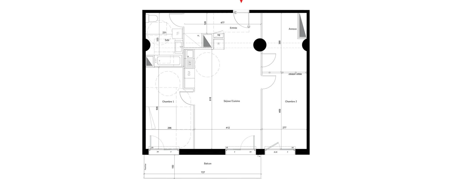 Appartement T3 de 79,80 m2 &agrave; &Eacute;vry Les horizons