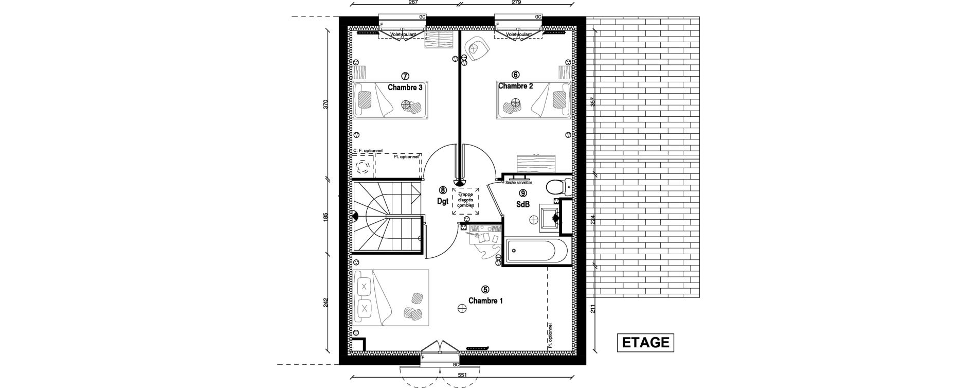 Maison T4 de 80,60 m2 &agrave; Fontenay-Le-Vicomte Centre