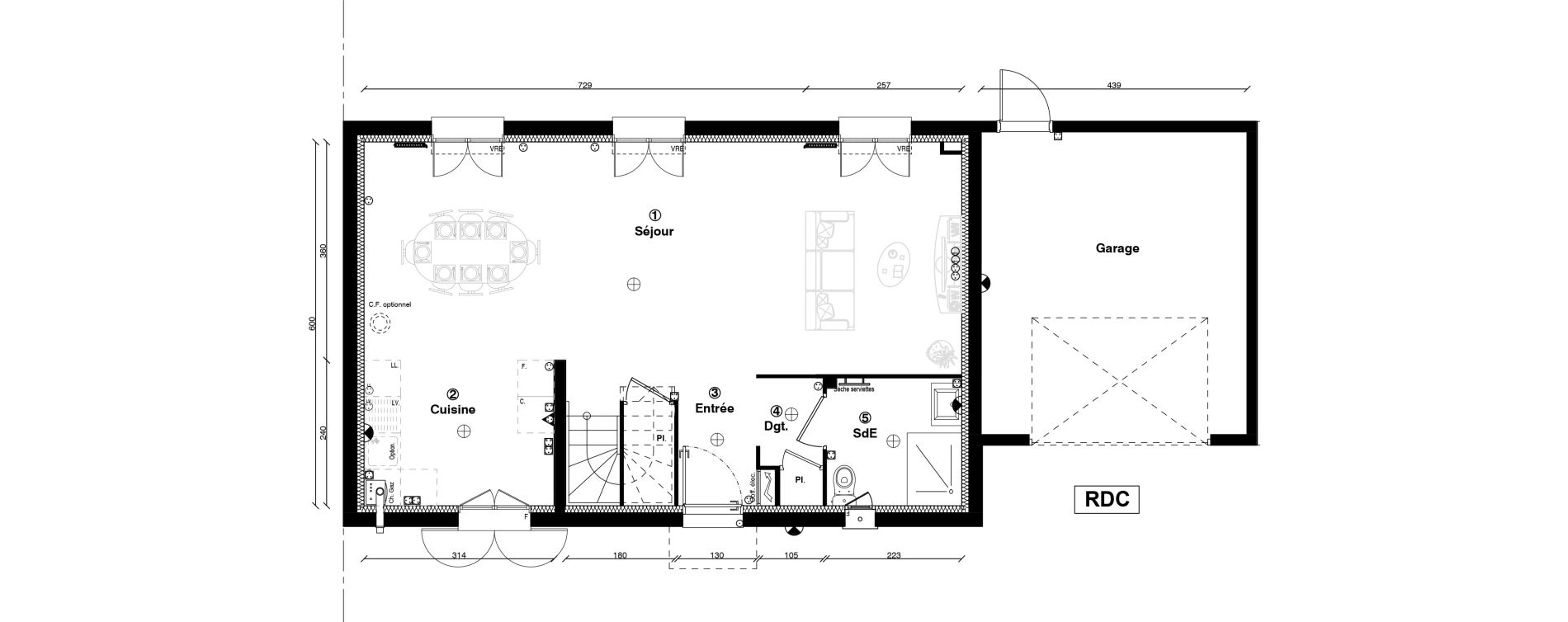 Maison T5 de 109,40 m2 &agrave; Fontenay-Le-Vicomte Centre