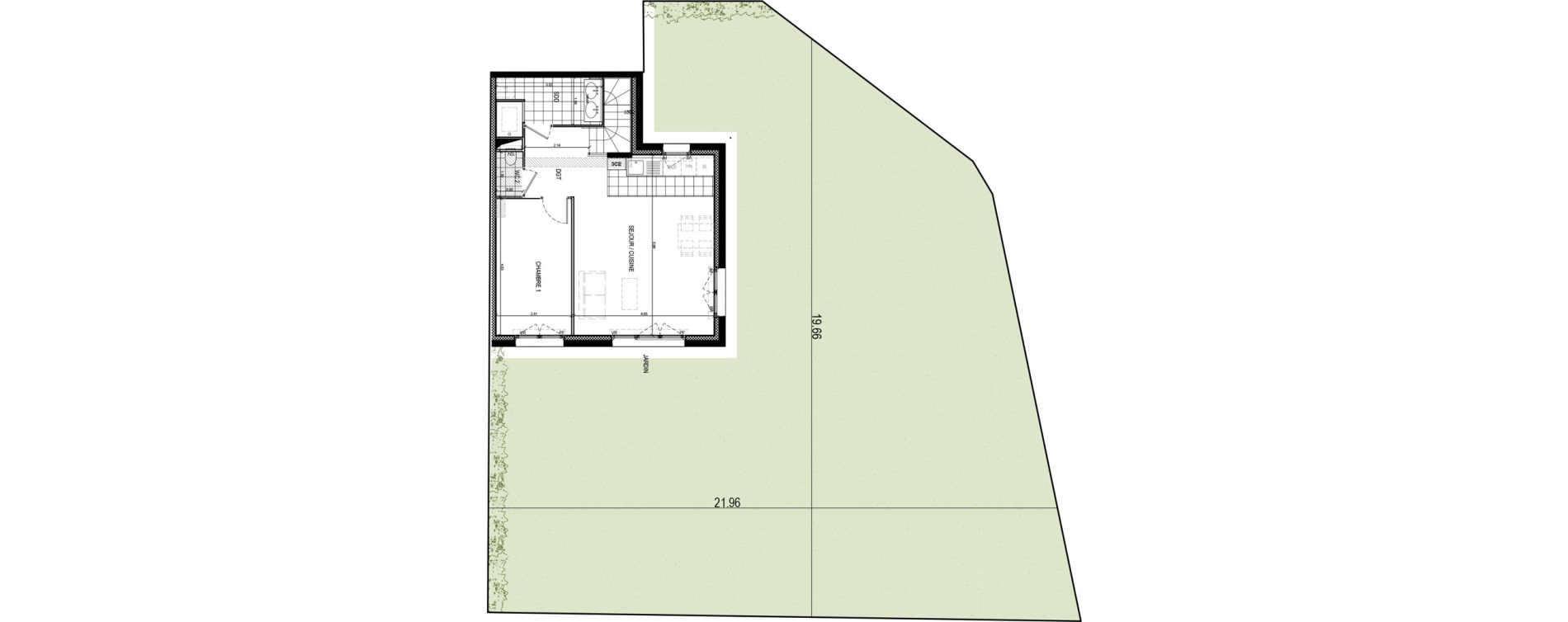 Duplex T5 de 104,29 m2 &agrave; Gif-Sur-Yvette Moulon vatonne centre