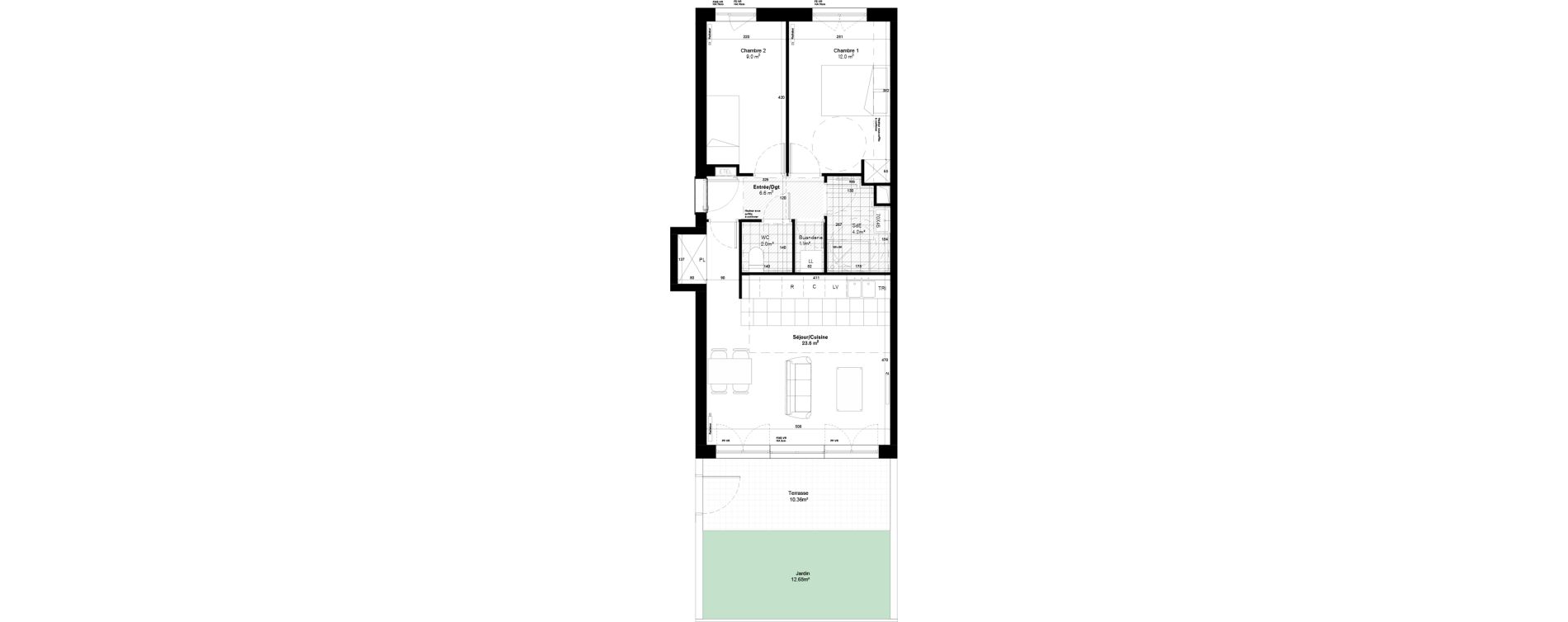 Appartement T3 de 58,50 m2 &agrave; Gif-Sur-Yvette Moulon vatonne centre
