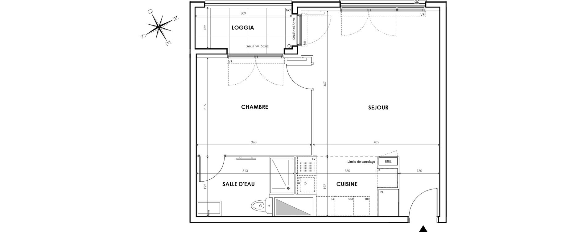 Appartement T2 de 44,46 m2 &agrave; Juvisy-Sur-Orge Centre