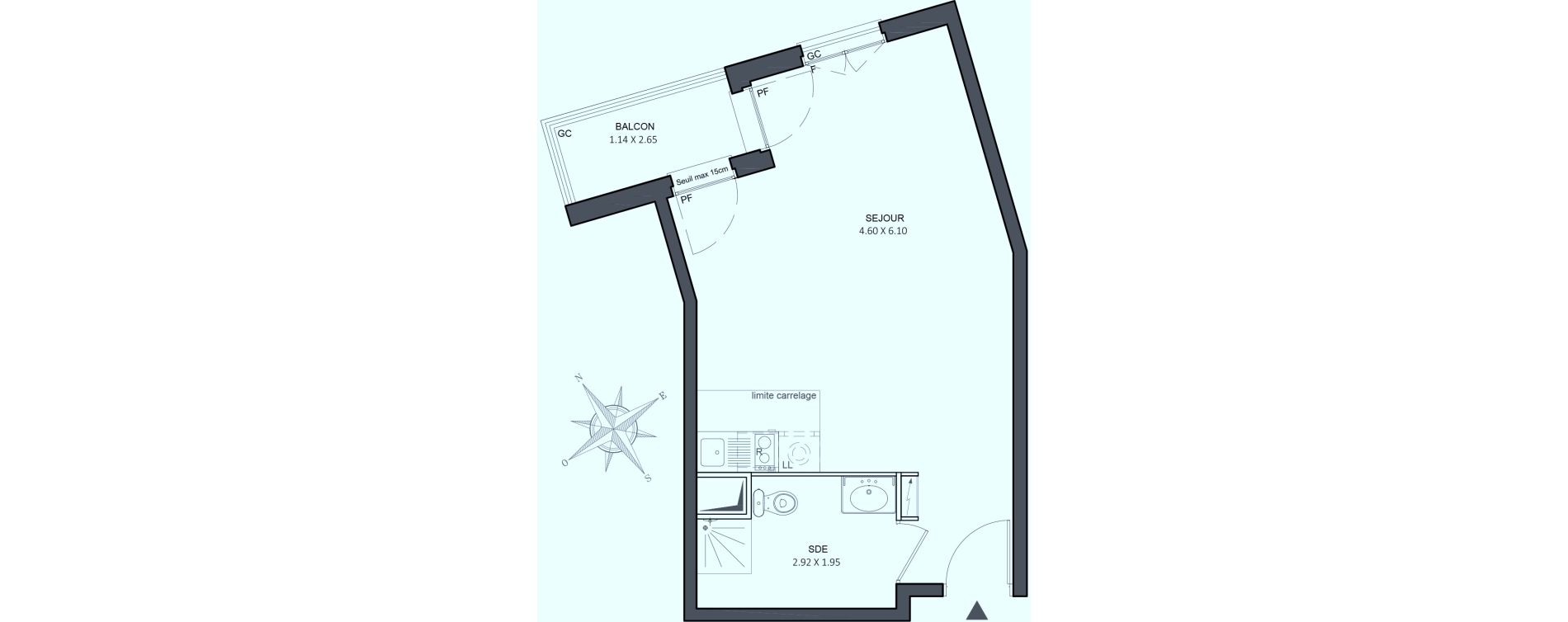 Appartement T1 de 33,40 m2 &agrave; Juvisy-Sur-Orge Centre