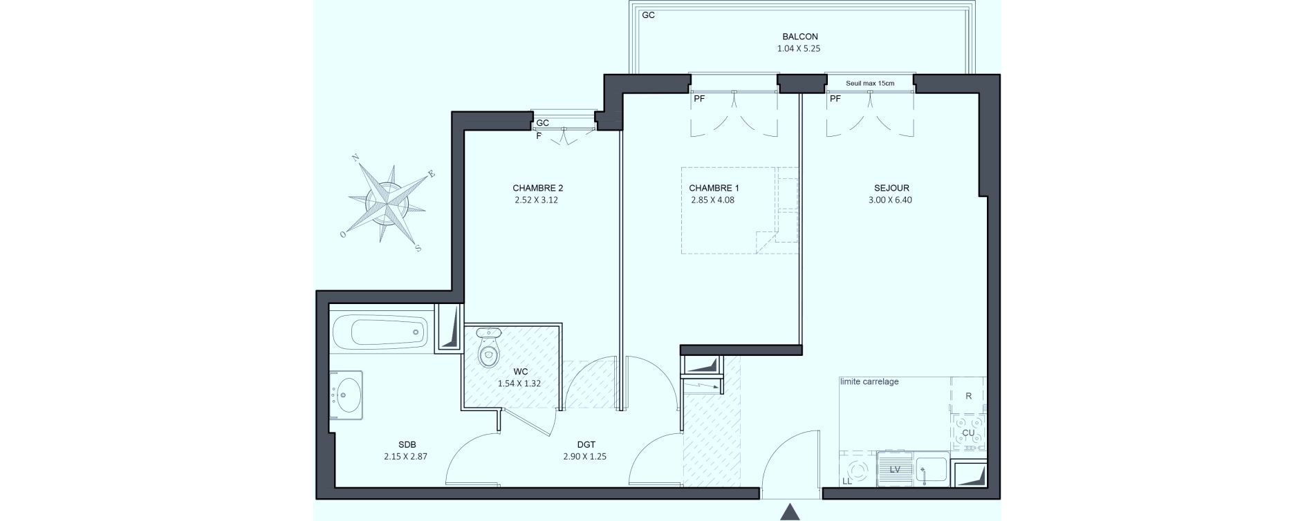 Appartement T3 de 56,40 m2 &agrave; Juvisy-Sur-Orge Centre