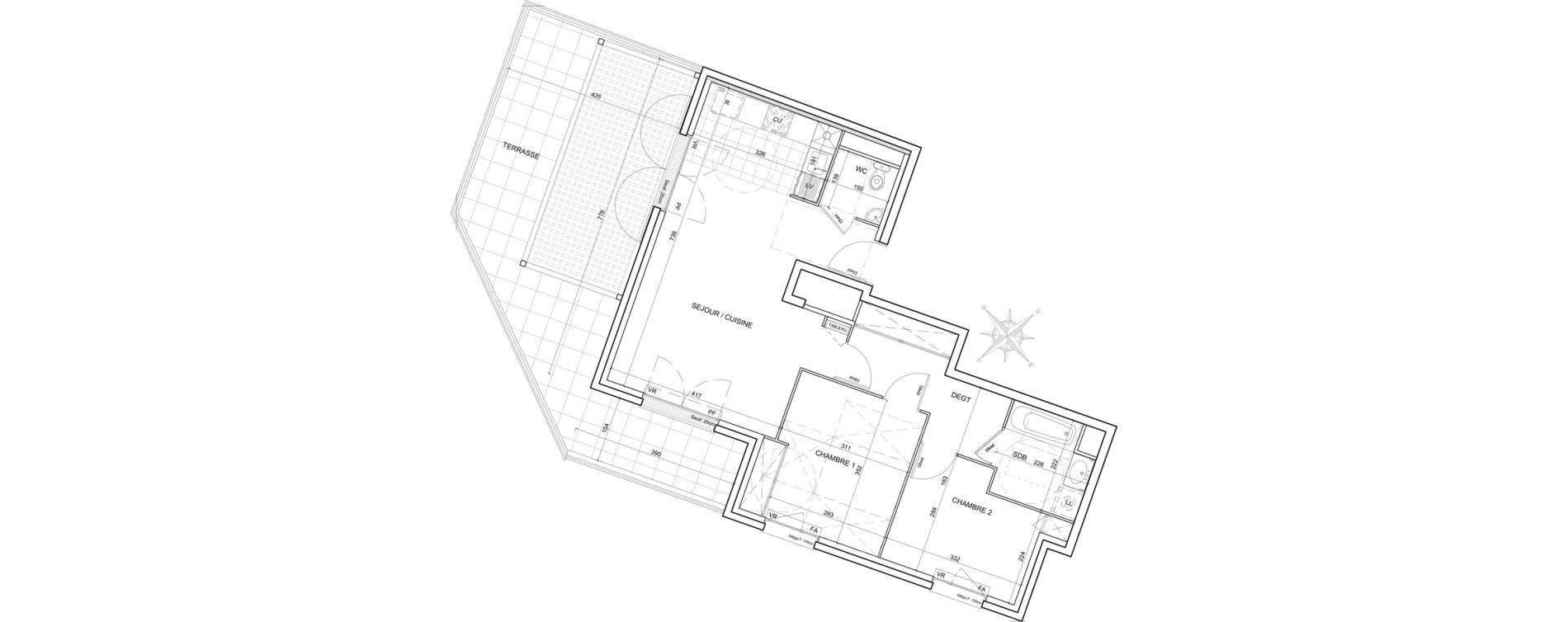 Appartement T3 de 65,04 m2 &agrave; Juvisy-Sur-Orge Centre ville