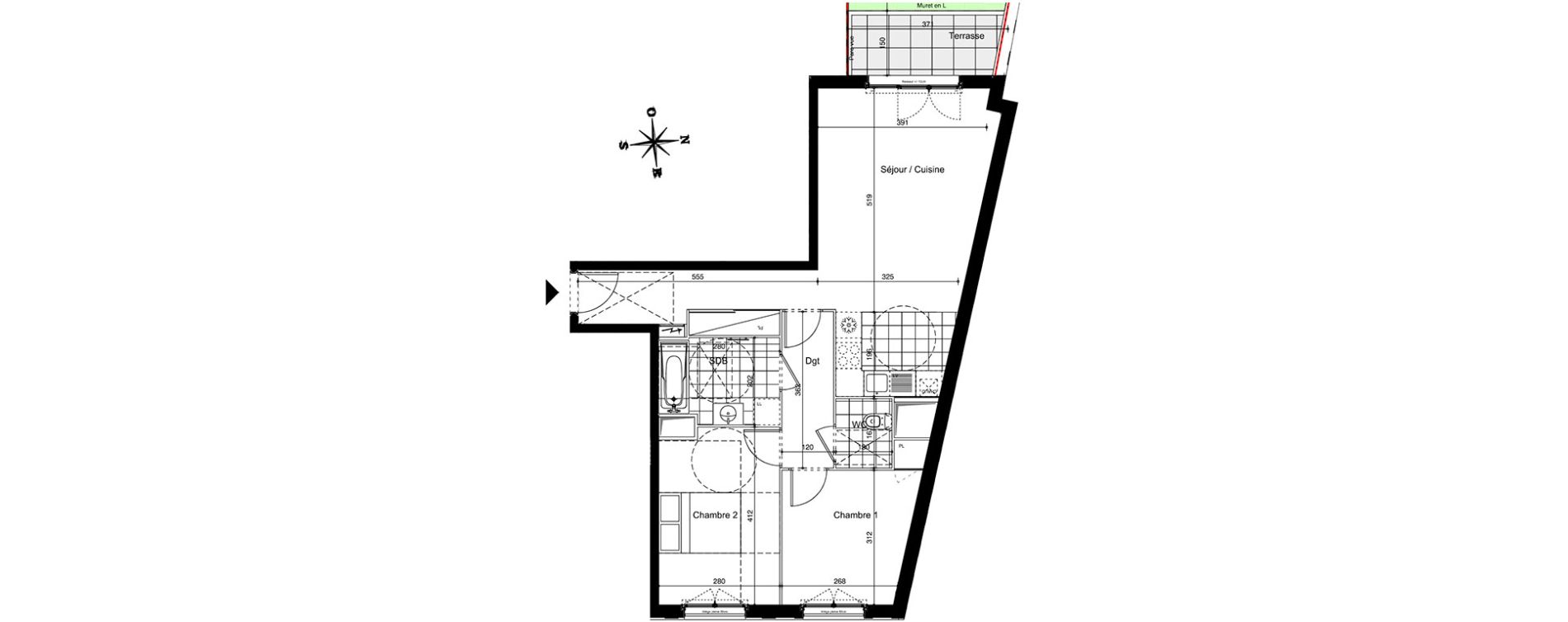 Appartement T3 de 64,71 m2 &agrave; Juvisy-Sur-Orge Centre