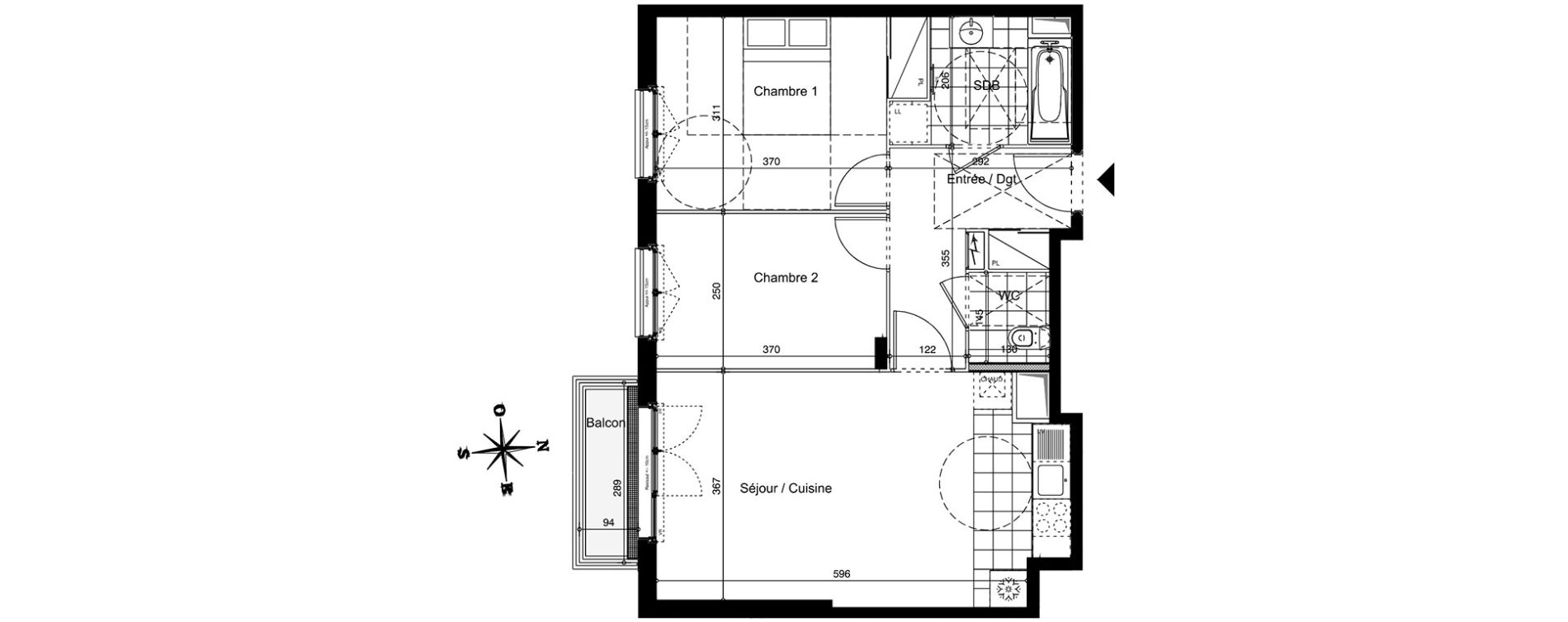 Appartement T3 de 59,05 m2 &agrave; Juvisy-Sur-Orge Centre