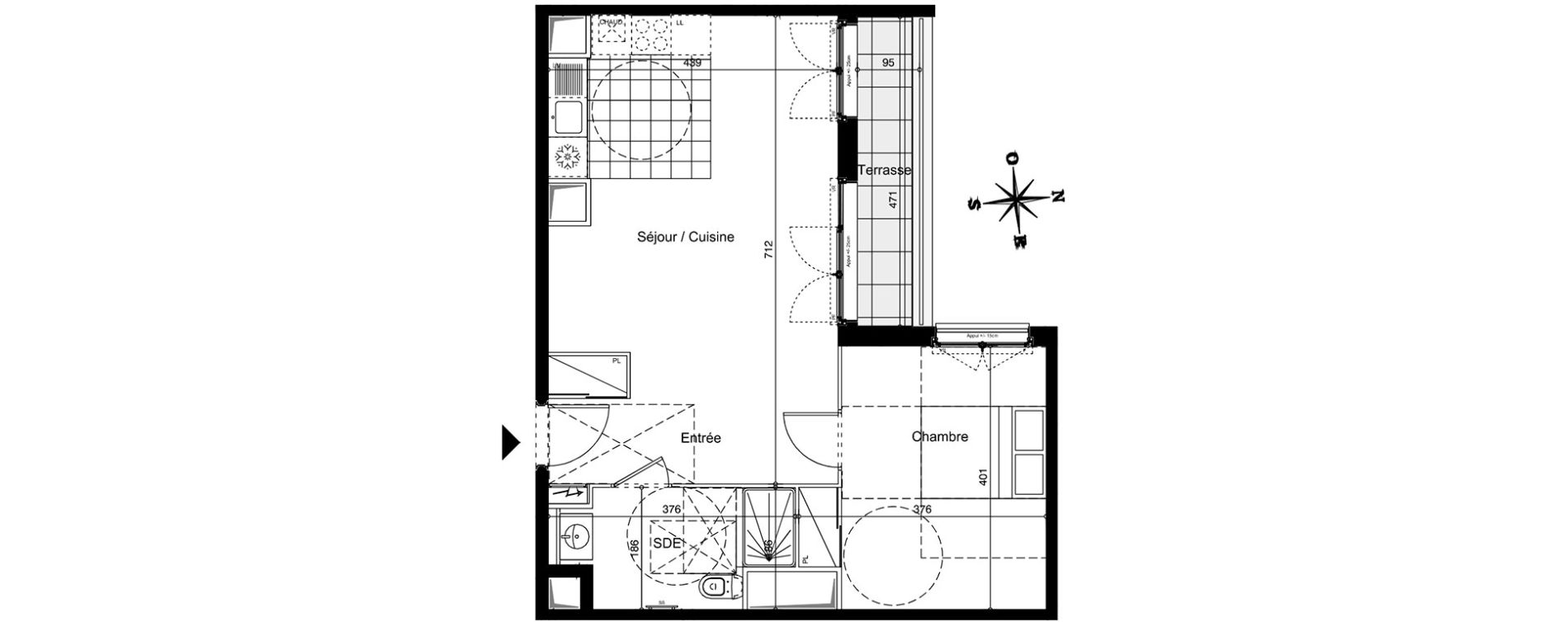 Appartement T2 de 49,32 m2 &agrave; Juvisy-Sur-Orge Centre