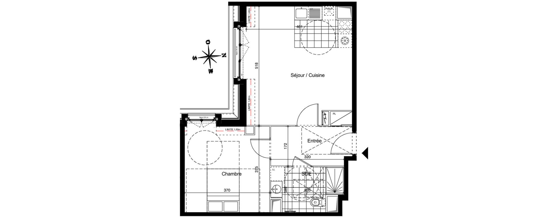 Appartement T2 de 48,35 m2 &agrave; Juvisy-Sur-Orge Centre