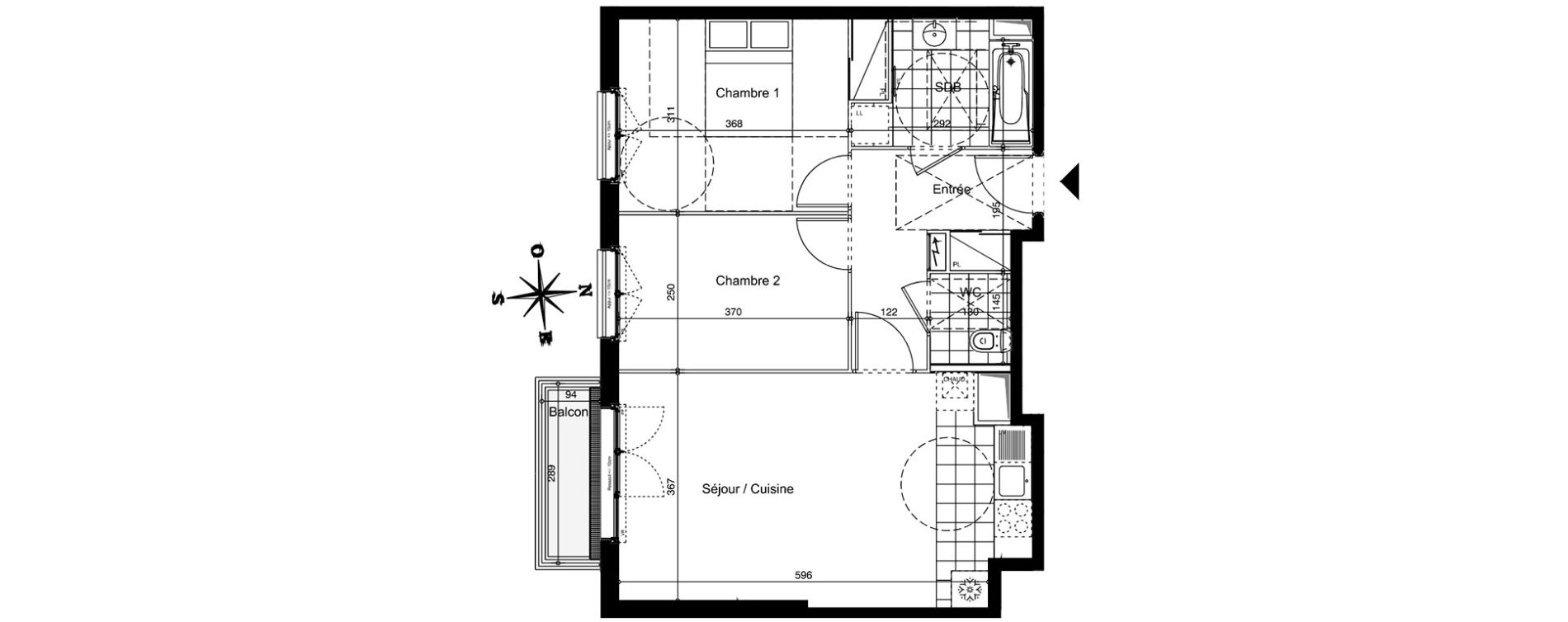 Appartement T3 de 59,12 m2 &agrave; Juvisy-Sur-Orge Centre