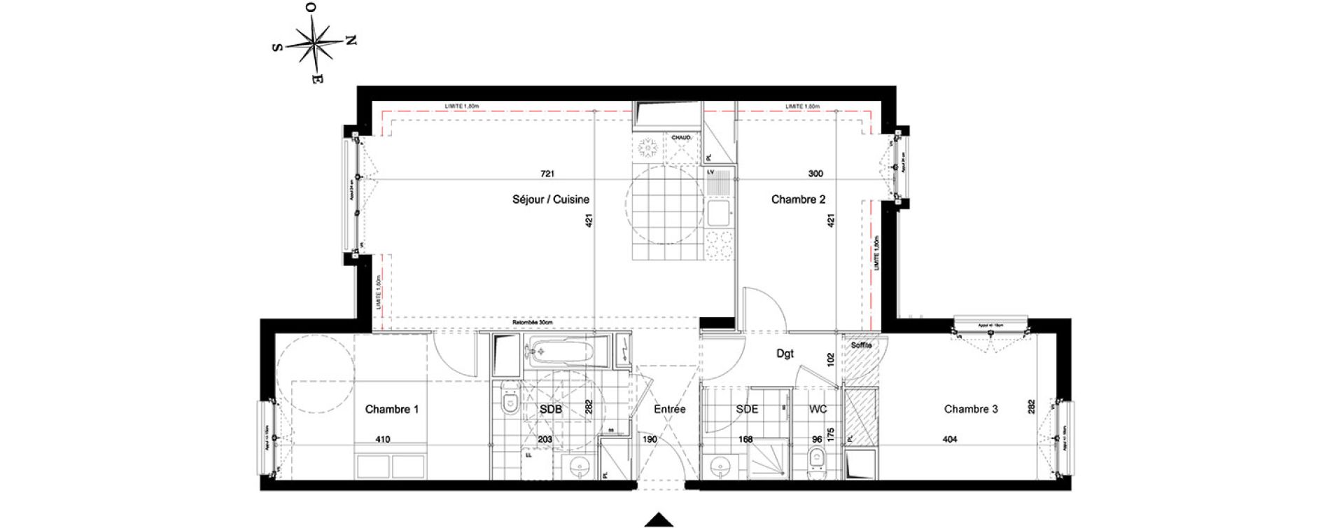 Appartement T4 de 80,50 m2 &agrave; Juvisy-Sur-Orge Centre