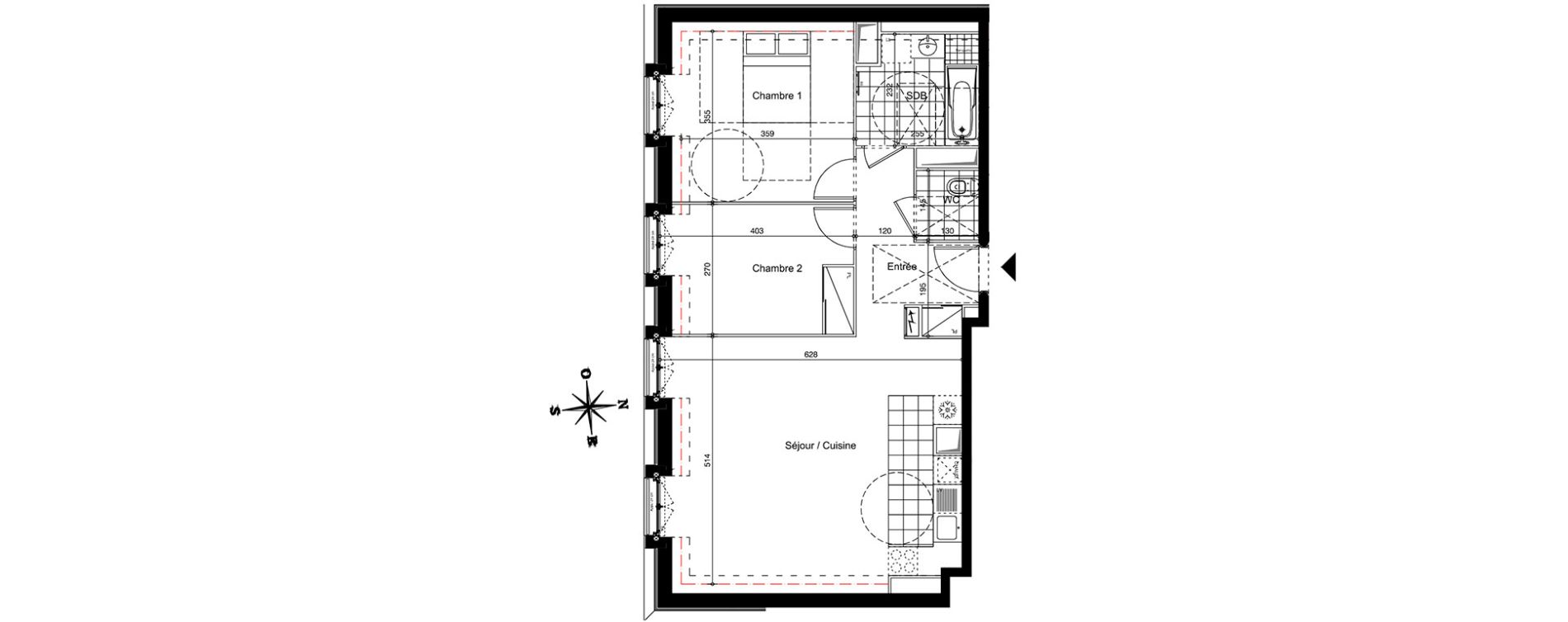 Appartement T3 de 68,28 m2 &agrave; Juvisy-Sur-Orge Centre