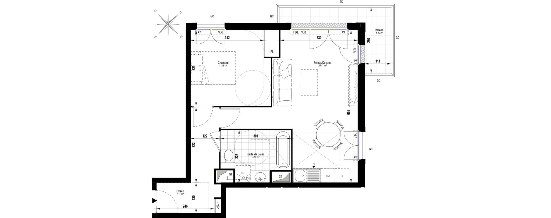 Appartement T2 de 47,99 m2 &agrave; Juvisy-Sur-Orge Entrevoies