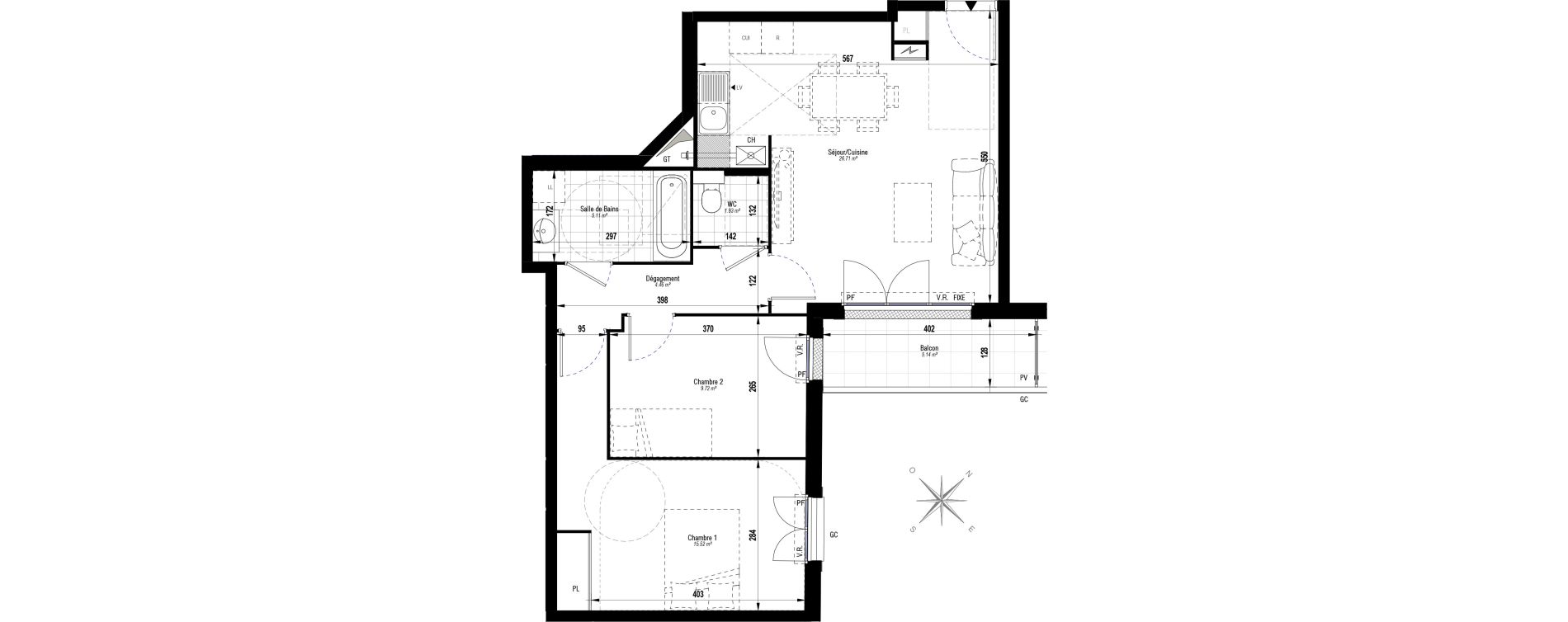 Appartement T3 de 63,45 m2 &agrave; Juvisy-Sur-Orge Entrevoies