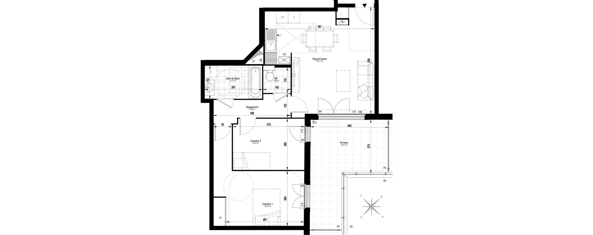 Appartement T3 de 63,45 m2 &agrave; Juvisy-Sur-Orge Entrevoies
