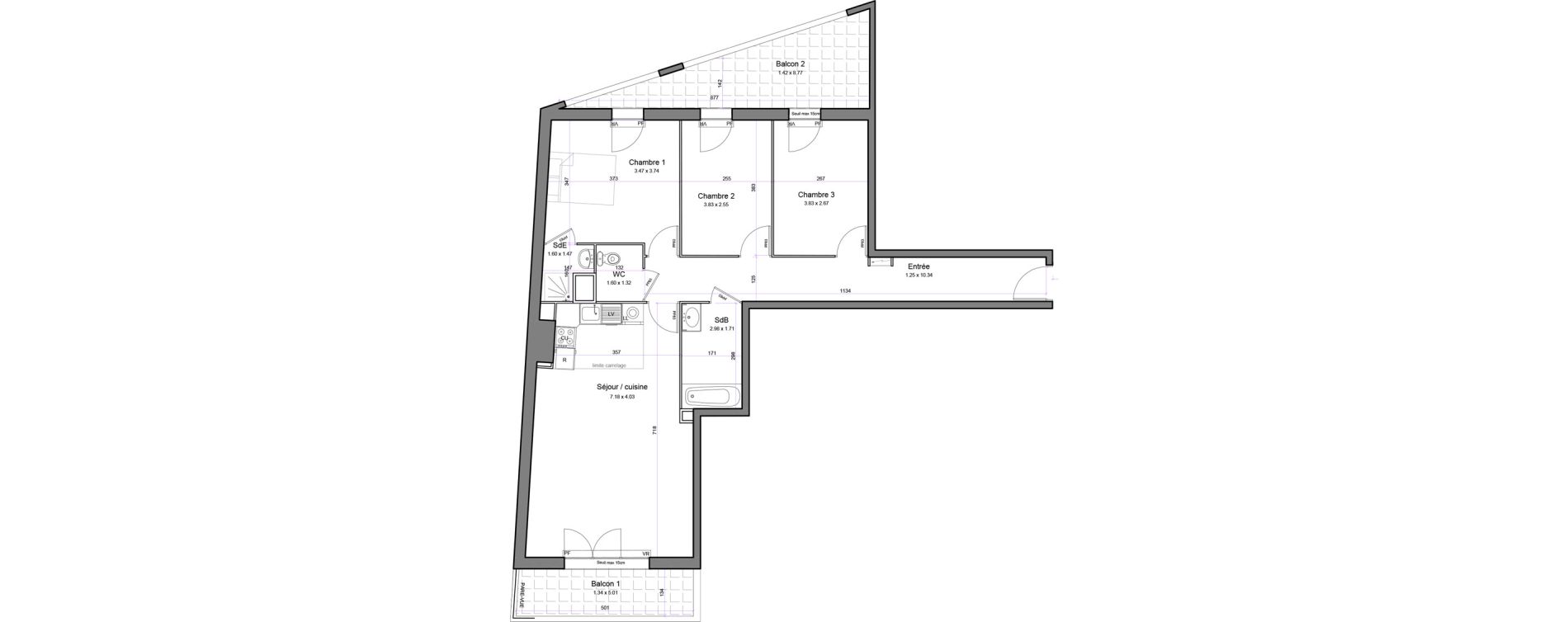 Appartement T4 de 87,68 m2 &agrave; Juvisy-Sur-Orge Entrevoies