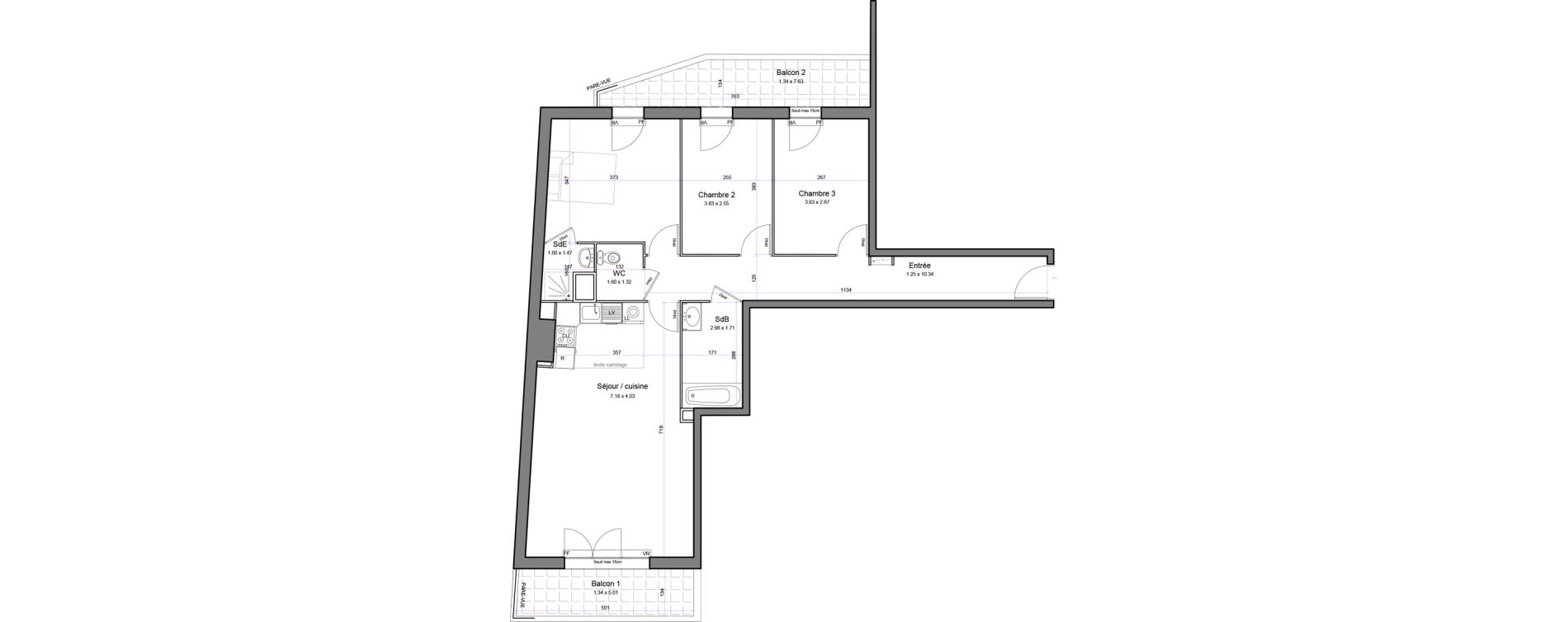 Appartement T4 de 87,68 m2 &agrave; Juvisy-Sur-Orge Entrevoies