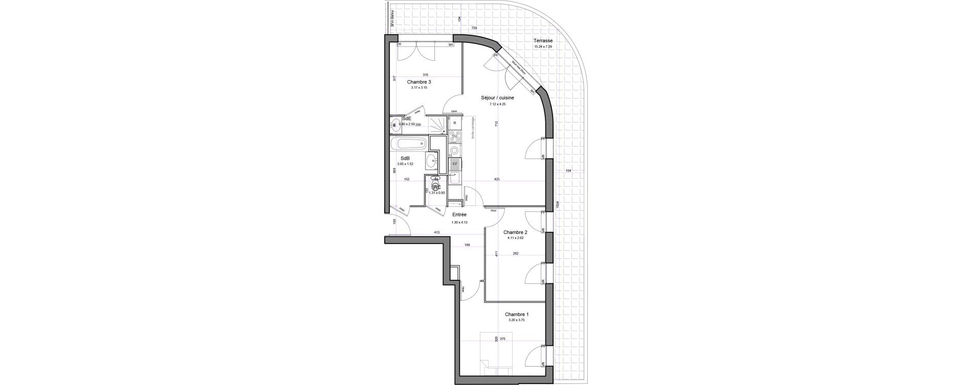 Appartement T4 de 74,71 m2 &agrave; Juvisy-Sur-Orge Entrevoies