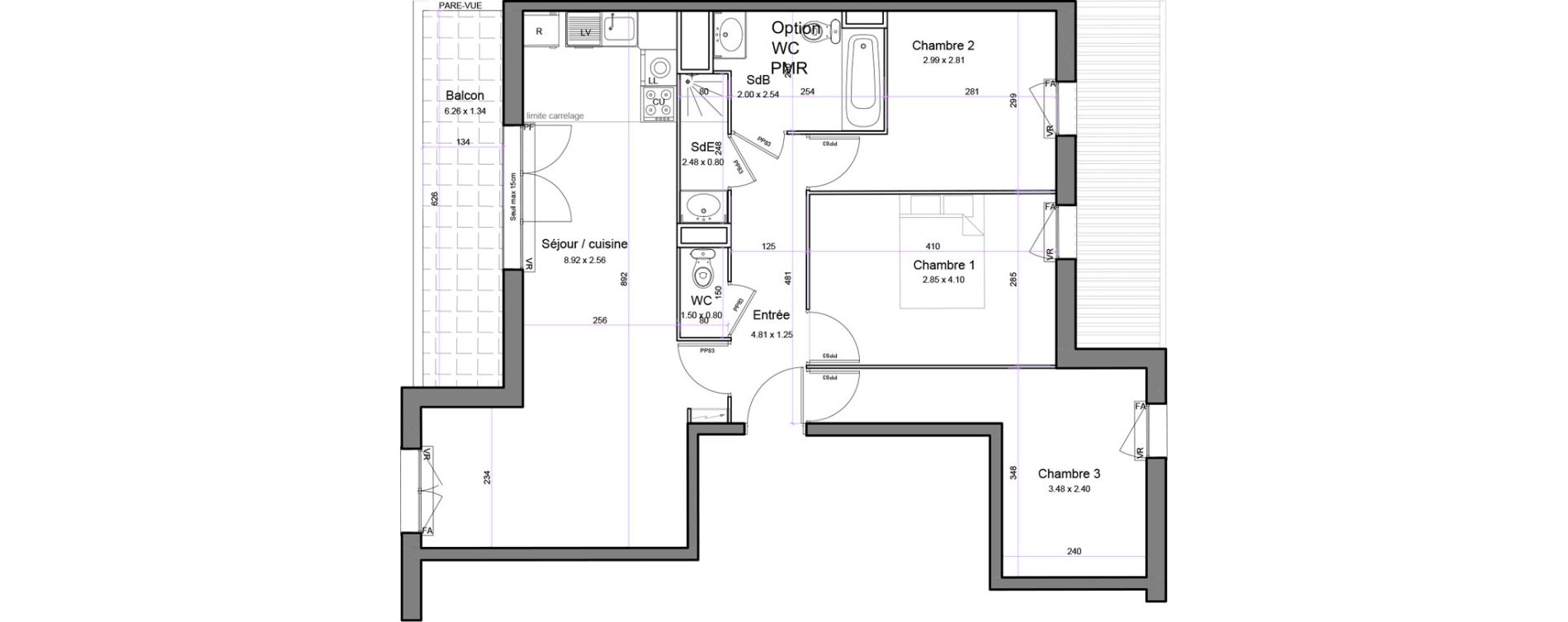 Appartement T4 de 75,13 m2 &agrave; Juvisy-Sur-Orge Entrevoies