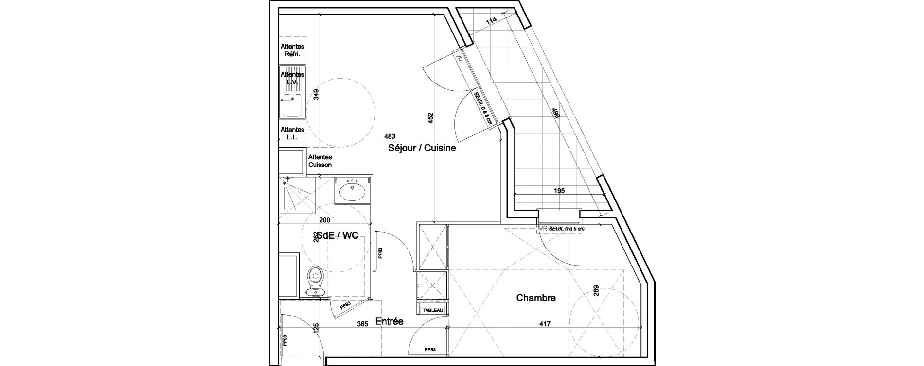 Appartement T2 de 41,15 m2 &agrave; Juvisy-Sur-Orge Centre