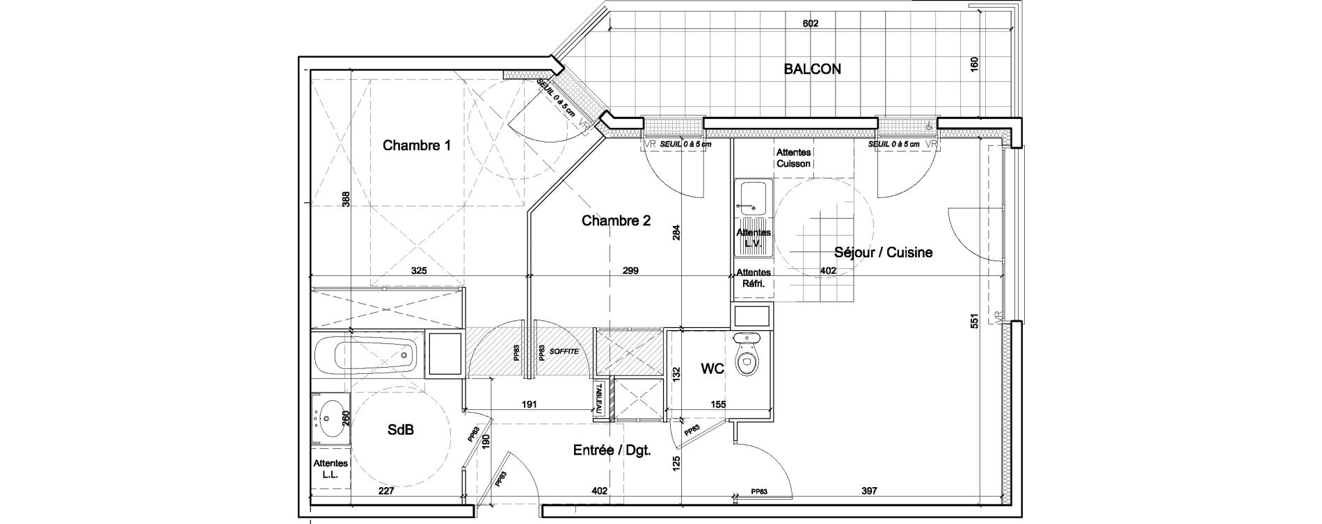 Appartement T3 de 59,00 m2 &agrave; Juvisy-Sur-Orge Centre