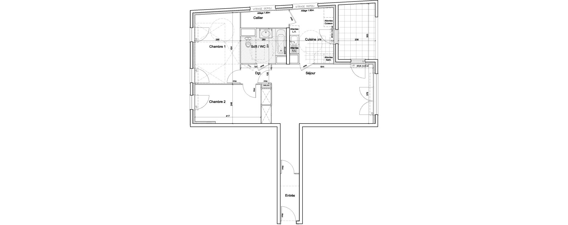 Appartement T3 de 76,50 m2 &agrave; Juvisy-Sur-Orge Centre