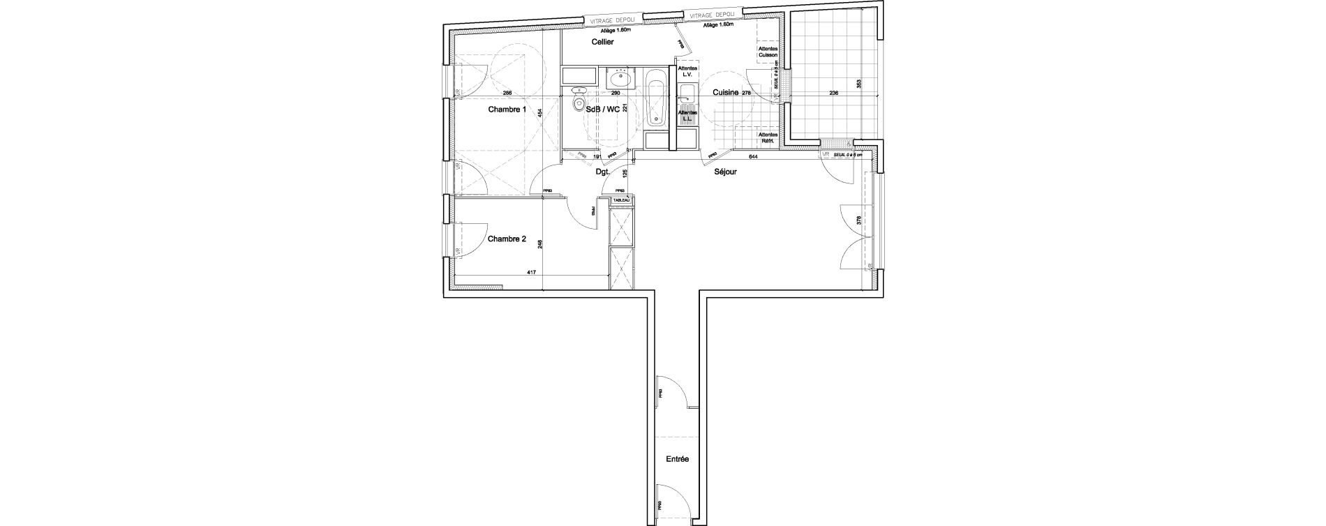 Appartement T3 de 76,50 m2 &agrave; Juvisy-Sur-Orge Centre