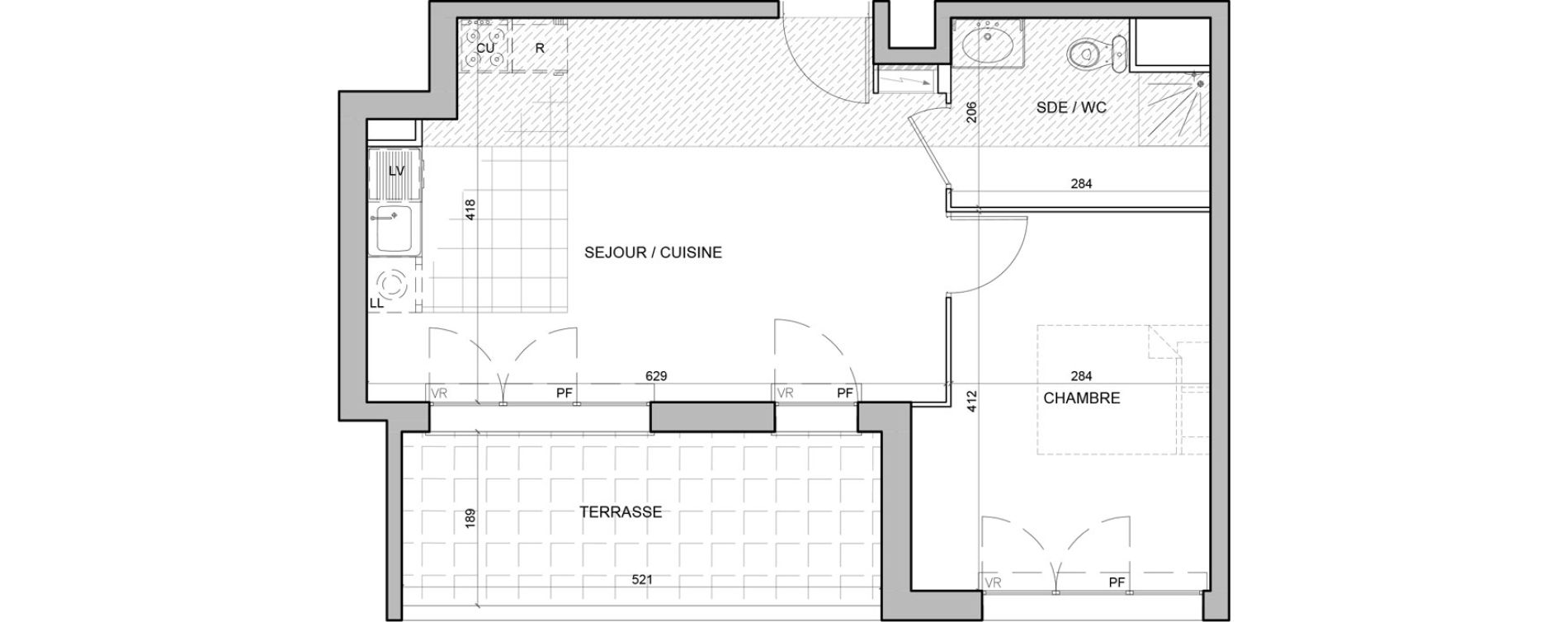 Appartement T2 de 42,15 m2 &agrave; Juvisy-Sur-Orge Entrevoies