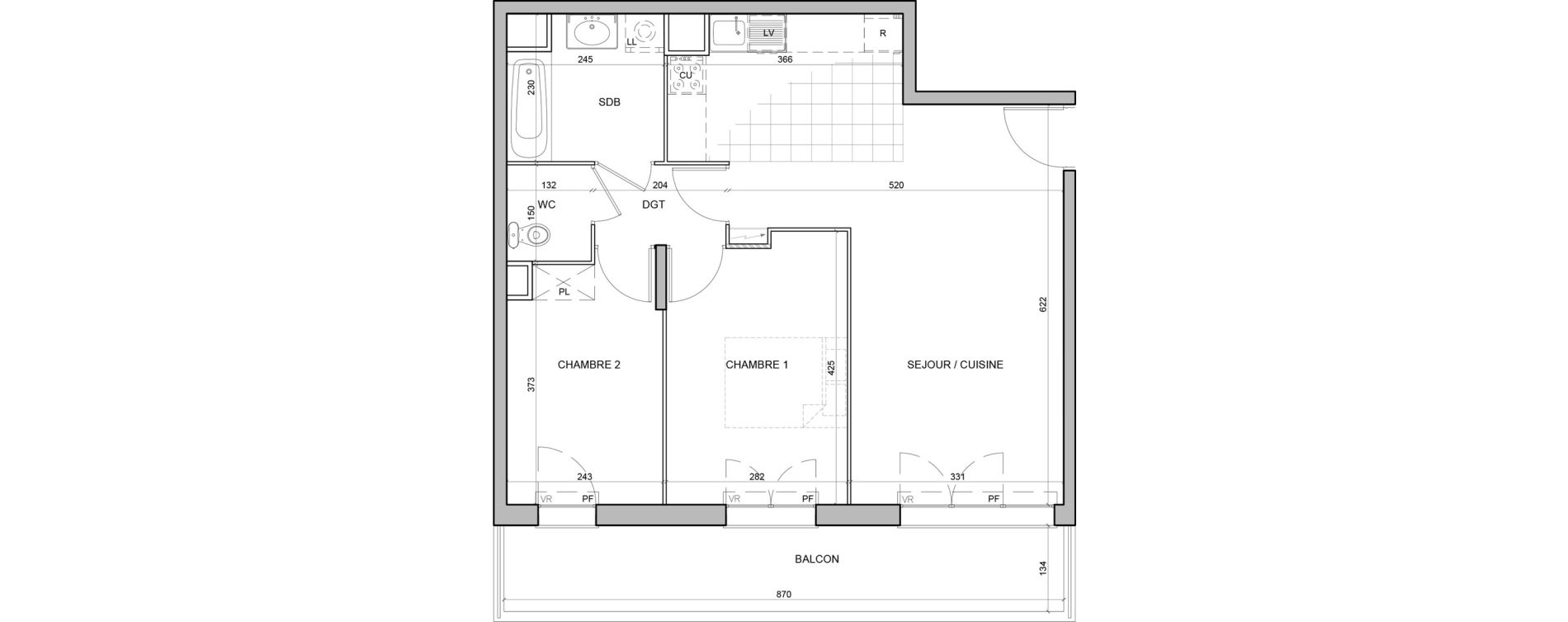 Appartement T3 de 60,15 m2 &agrave; Juvisy-Sur-Orge Entrevoies