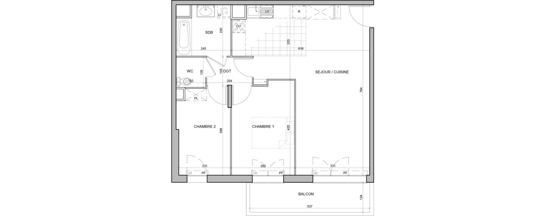 Appartement T3 de 63,25 m2 &agrave; Juvisy-Sur-Orge Entrevoies