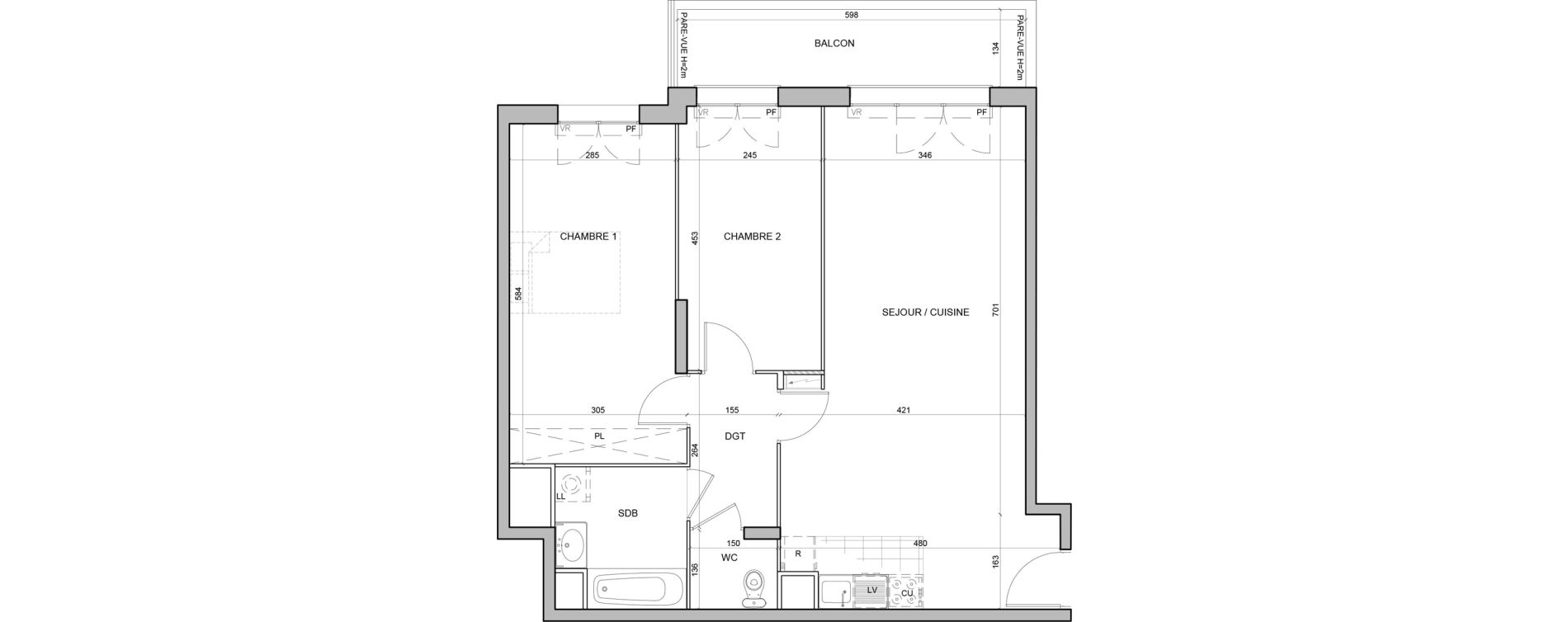Appartement T3 de 72,05 m2 &agrave; Juvisy-Sur-Orge Entrevoies