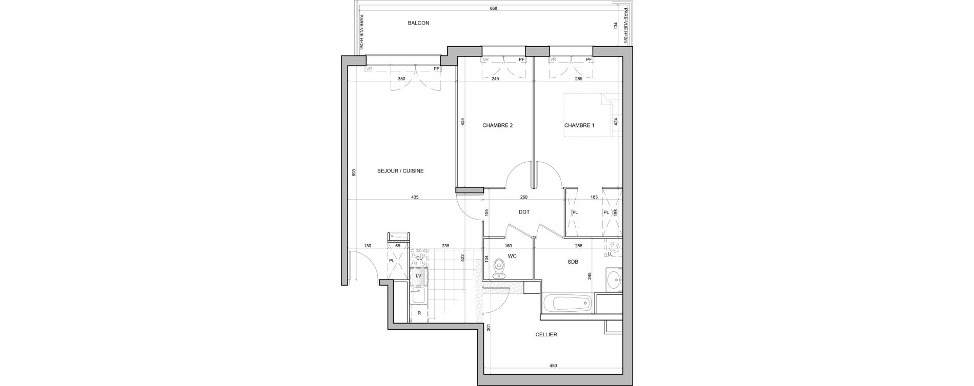 Appartement T3 de 77,25 m2 &agrave; Juvisy-Sur-Orge Entrevoies