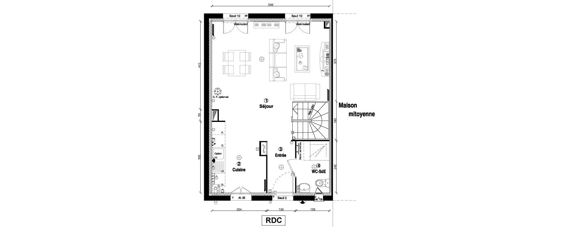 Maison T5 de 95,80 m2 &agrave; Limours Centre