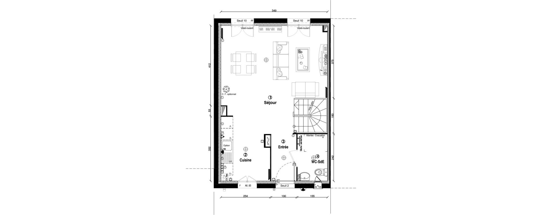 Maison T5 de 96,00 m2 &agrave; Limours Centre