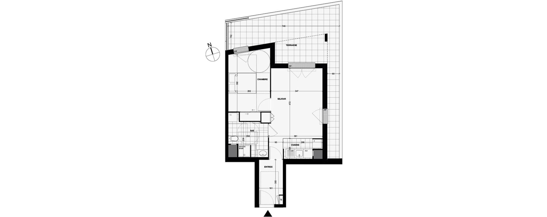Appartement T2 de 44,50 m2 &agrave; Longjumeau Centre