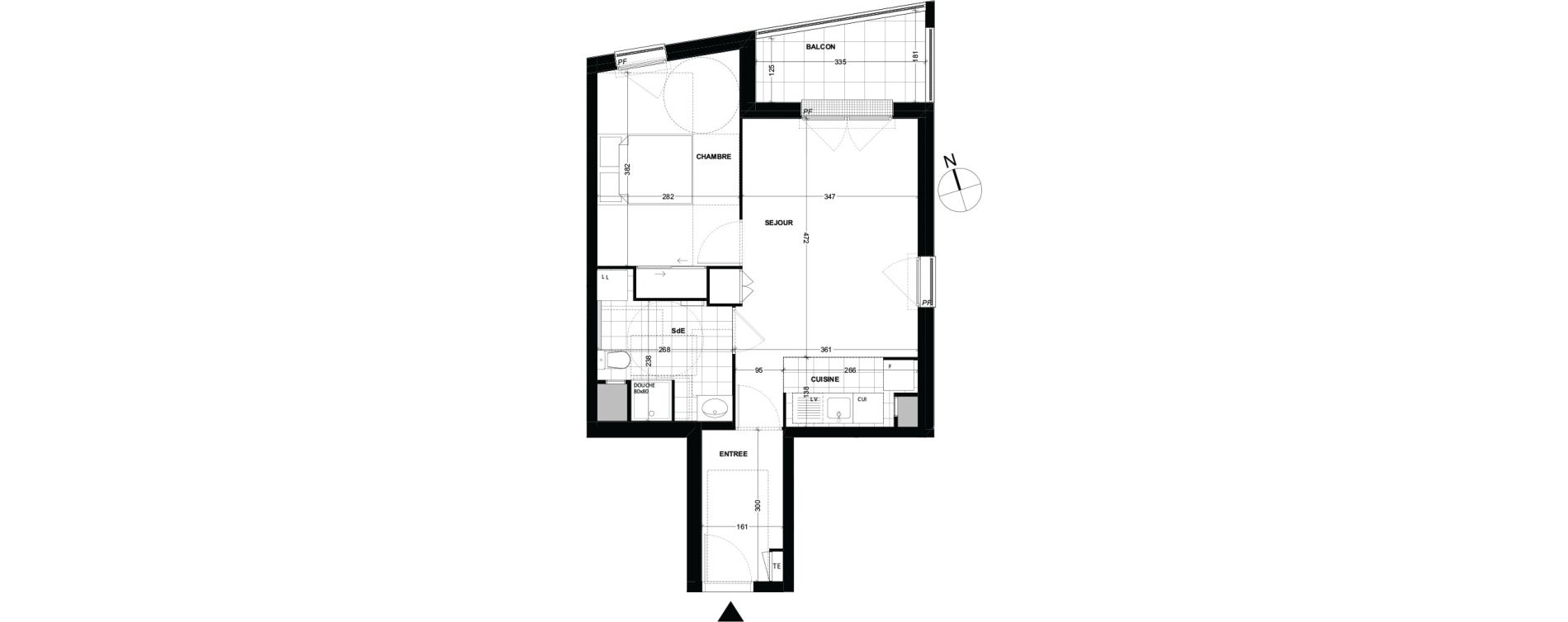Appartement T2 de 44,80 m2 &agrave; Longjumeau Centre