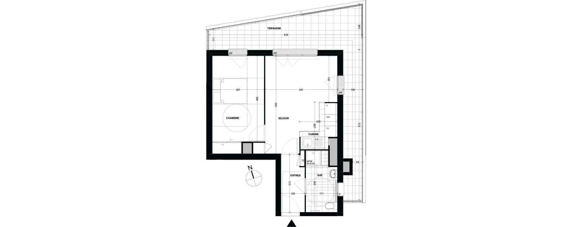 Appartement T2 de 43,50 m2 &agrave; Longjumeau Centre
