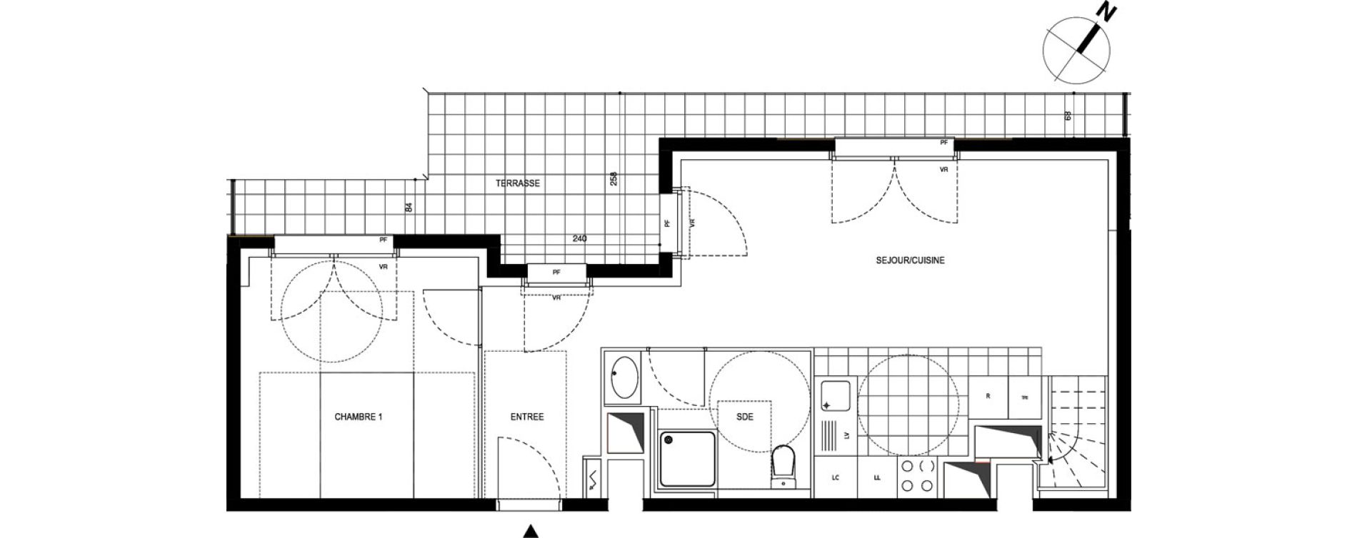 Appartement T5 de 98,10 m2 &agrave; Massy Atlantis