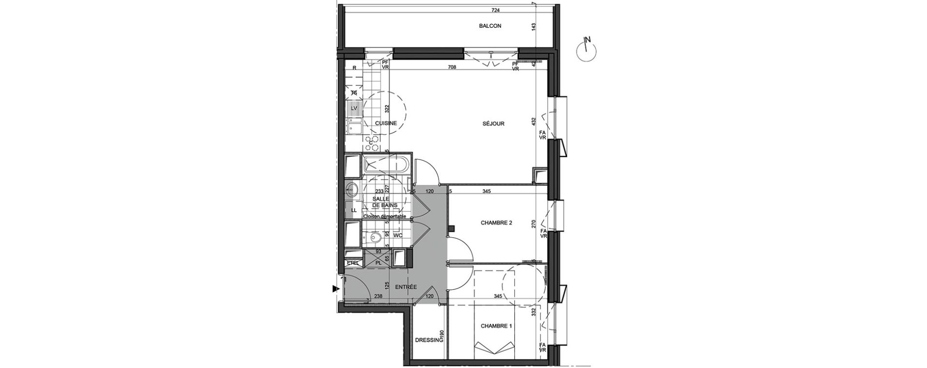 Appartement T3 de 65,50 m2 &agrave; Massy Vilgenis