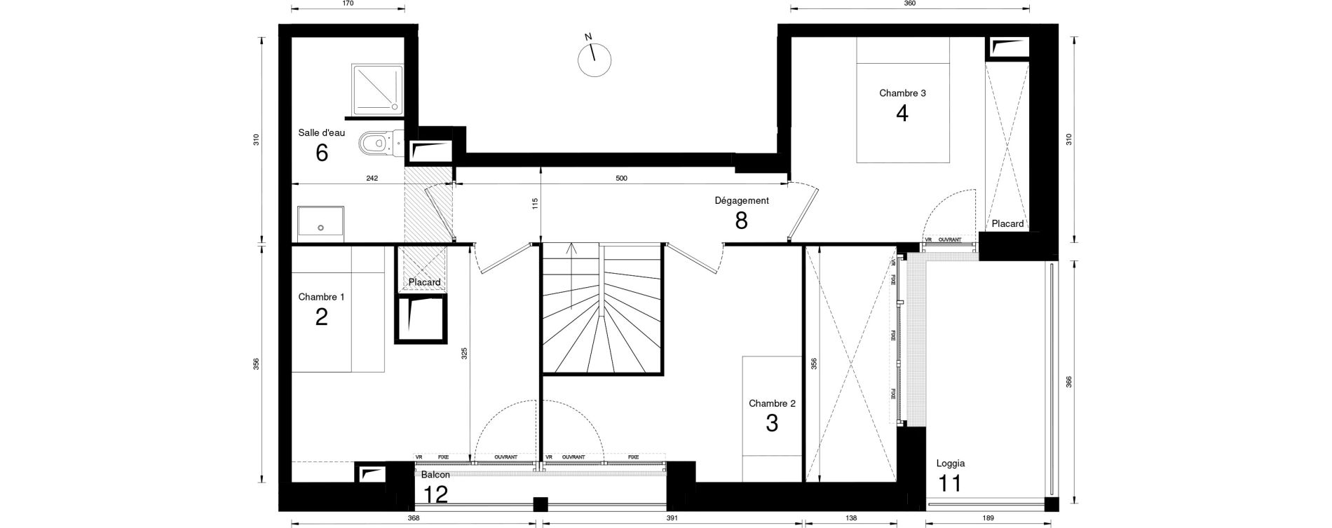 Duplex T4 de 83,35 m2 &agrave; Massy Opera