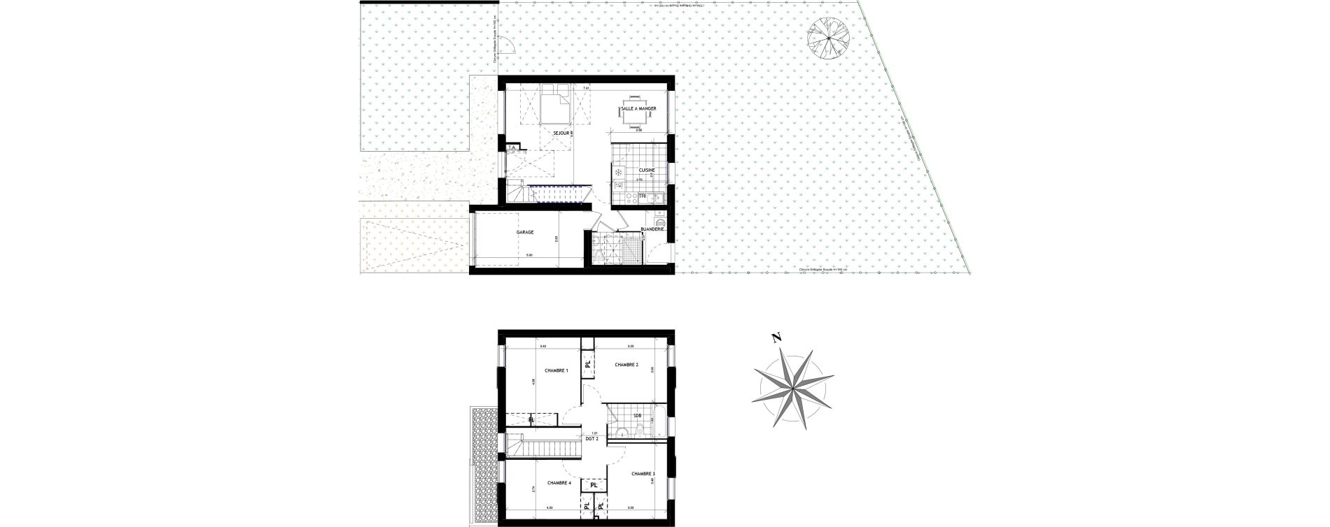 Maison T6 de 105,80 m2 &agrave; Mauchamps Centre