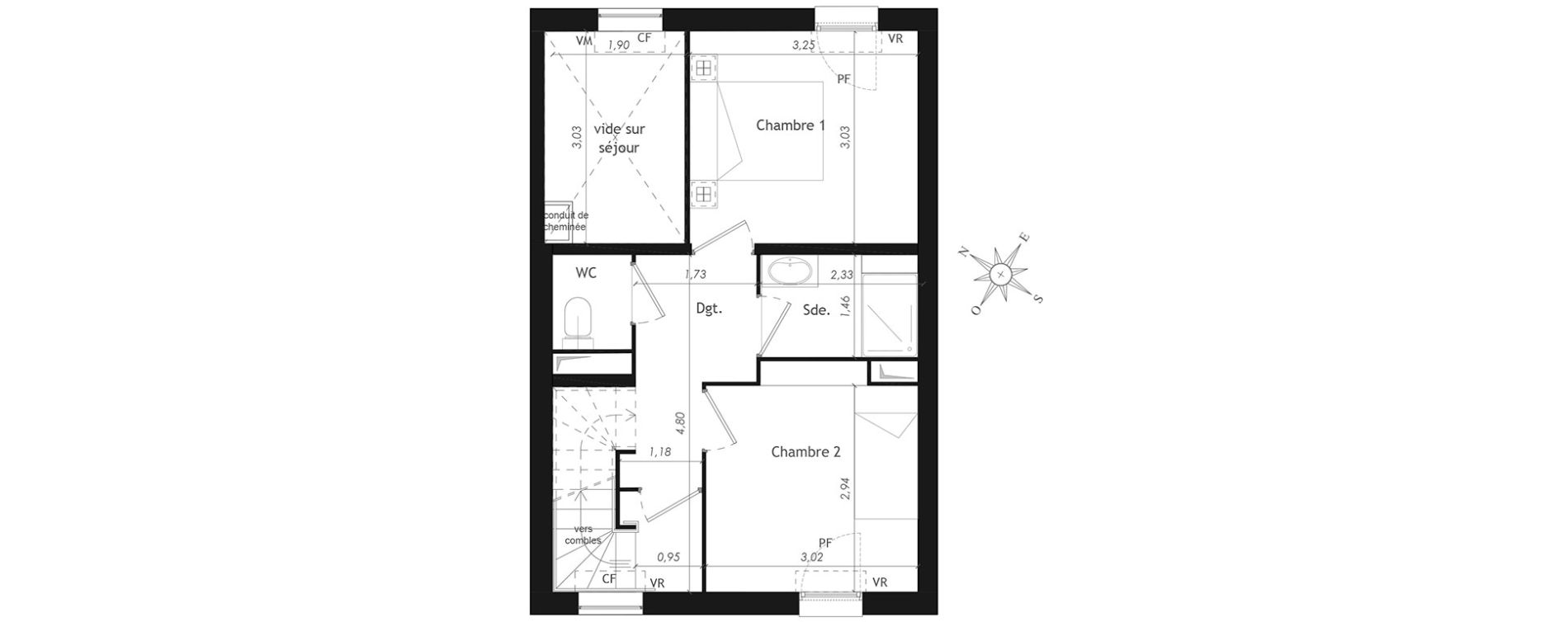 Maison T4 de 92,88 m2 &agrave; Mennecy Centre