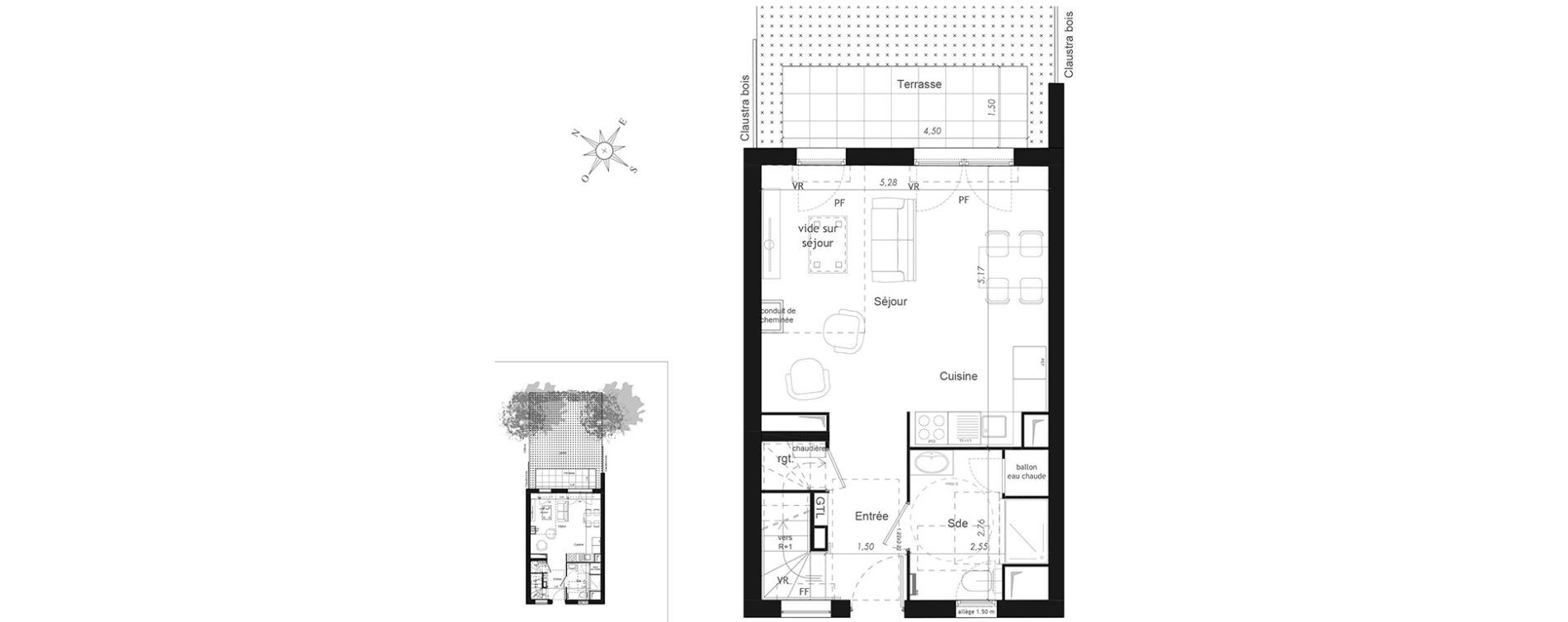 Maison T4 de 94,71 m2 &agrave; Mennecy Centre